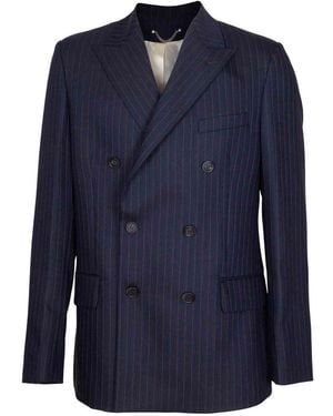 Golden Goose Journey Double -Breasted Jacket - Blue