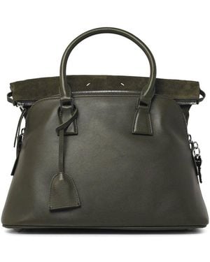 Maison Margiela Medium Leather Bag - Black