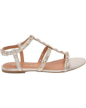 Via Roma 15 Platinum Sandals - Grey
