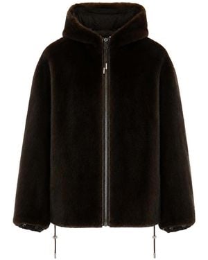 Yves Salomon Reversible Vison Jacket - Black
