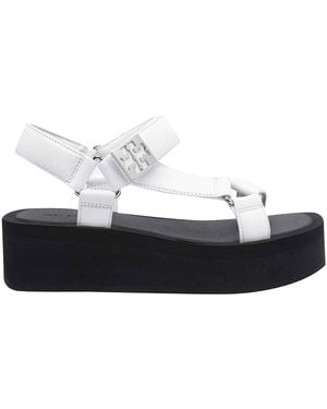 Tory Burch Mellow Platform Sandals - White