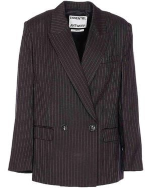 Essentiel Antwerp Shadow Ipursuit Oversize Jacket - Black