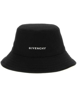 Givenchy Logo Embroidery Bucket Hat - Black