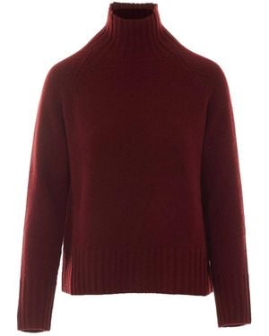 Max Mara Bordeaux Smmmantova Sweater - Red