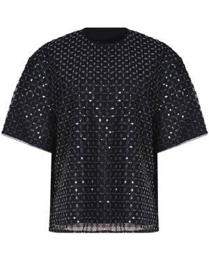 ROTATE BIRGER CHRISTENSEN T-Shirt Made Of Polyester - Black