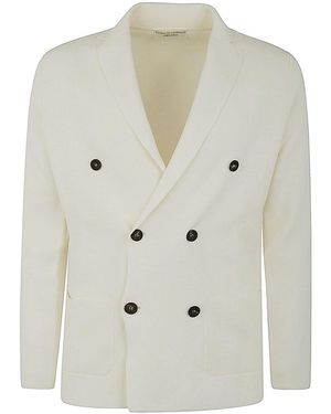 FILIPPO DE LAURENTIIS Double Breasted Jacket - White