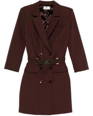 Elisabetta Franchi Short Dress - Purple