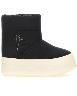 Rick Owens Quilted Padded Boots - Black