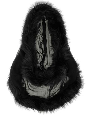DSquared² Hooded Collar Scarves And Foulards - Black