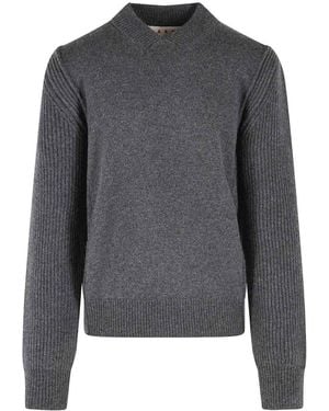 Marni Virgin Wool And Cashmere Sweater - Gray