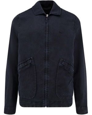 Massimo Osti Studio Giubbino/Camicia Con Logo - Blu