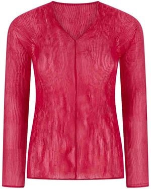 Issey Miyake Chiffon Twist 1 Top - Pink