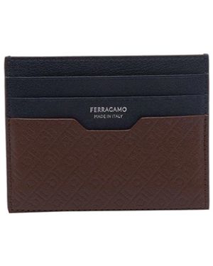 Ferragamo Monogram Card Case - White