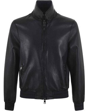 THE JACK AND JACKIE LEATHERS Leather Jacket - Black