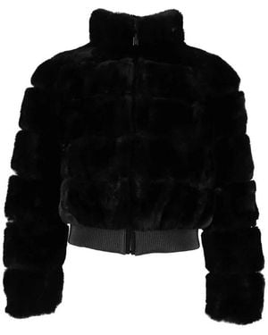 Michael Kors Faux-Fur Jacket - Black