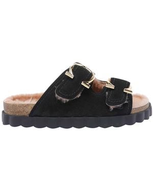 Ferragamo Gancini Sporty Sandals - Black