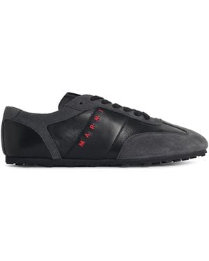 Marni Softy Soccer'Leather Sneakers - Black