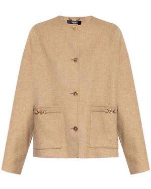 Versace Buttoned Jacket - Natural
