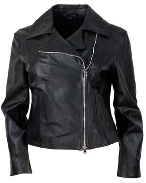 Barba Napoli Leather Jacket - Black