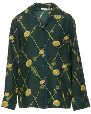 Burberry Shirt With Buttons Regular Collar - Green
