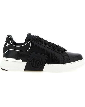 Philipp Plein Phantom Kick$ Cocco Trainers - Black