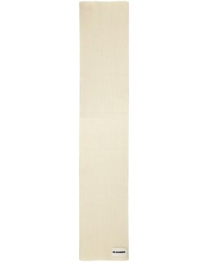Jil Sander Wool Scarf - White
