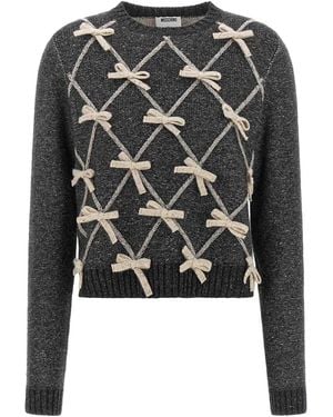 Moschino Maglione Con Fiocco - Nero