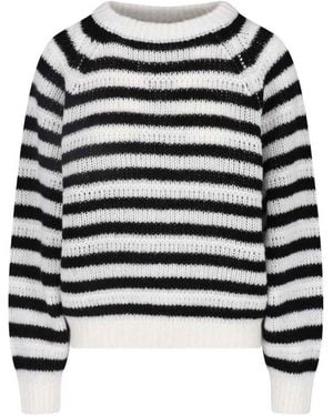 Lisa Yang Striped Cashmere Jumper - Black