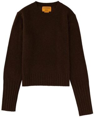 Guest In Residence Shrunken Crew Jersey - Brown