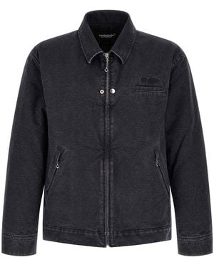 Undercover Cotton Jacket With Photo Print - Black