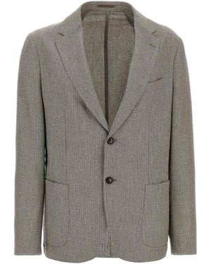 Pal Zileri Single-Breasted Blazer - Grey