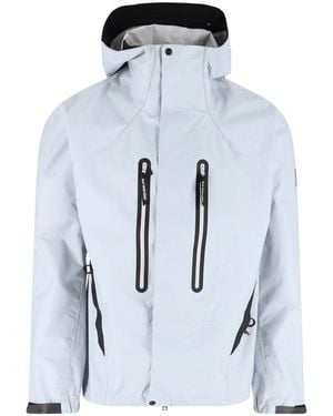 and wander Hooded Zip Performance Jacket - Blue