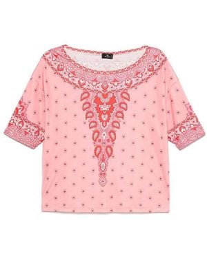 Etro Paisley Print Blouse - Pink