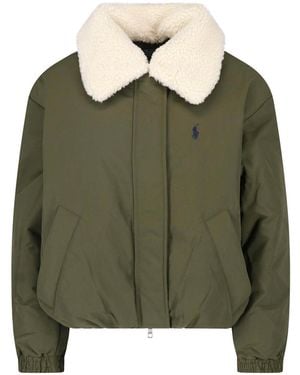 Polo Ralph Lauren Padded Jacket With Teddy - Green