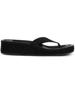 Phoebe Philo Round Flip Flops - White