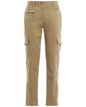 Dolce & Gabbana Cotton Cargo Trousers - Natural