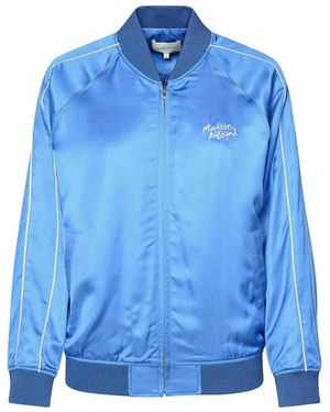 Maison Kitsuné Teddy Viscose Jacket - Blue