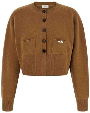 Elisabetta Franchi Cardigan Tricot - Brown
