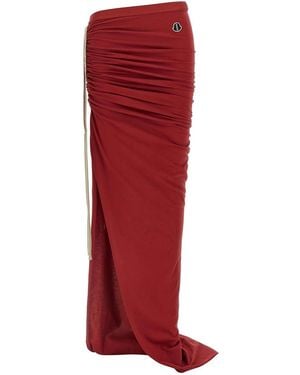 Rick Owens Skirt Moncler - Red