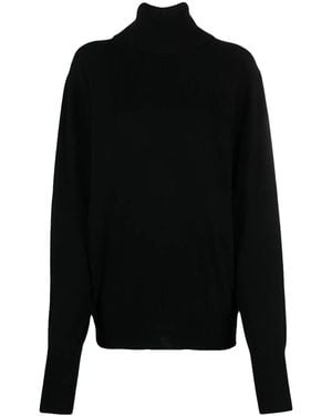 Jil Sander High Neck Collar - Black
