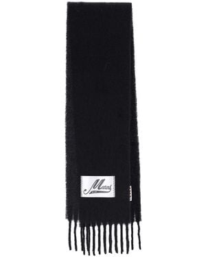 Marni Alpaca Blend Scarf - Black