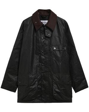 Barbour X A.P.C. Beaufort Waxed Jacket - Black