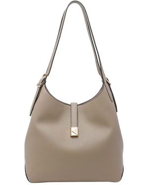 Kate Spade Timeless Taupe Large Deco Shoulder Bag - Natural