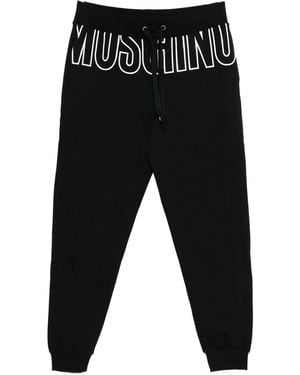 Moschino Joggers With Logo - Black