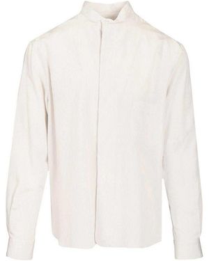 Grifoni Striped Shirt - White