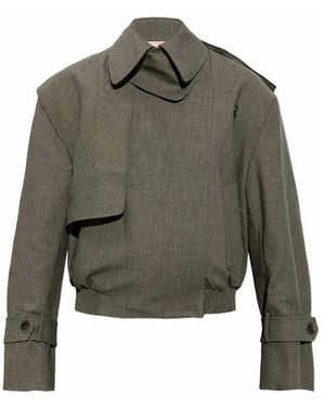 Christopher Esber Cropped Trench Jacket - Green