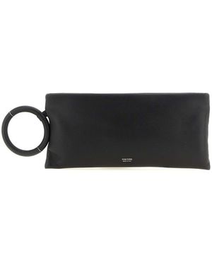 Tom Ford Nappa Leather Clutch - Black