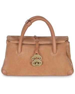 Zanellato Bag Made Of Suede Leather - Brown