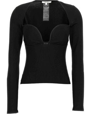 Nensi Dojaka Bustier Top - Black