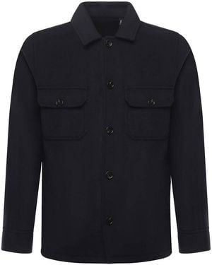 Hogan Cloth Shirt Jacket - Blue